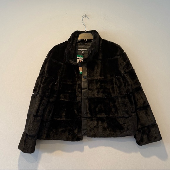 Karl Lagerfeld Women's Faux Fur Jacket - Picture 10 of 16